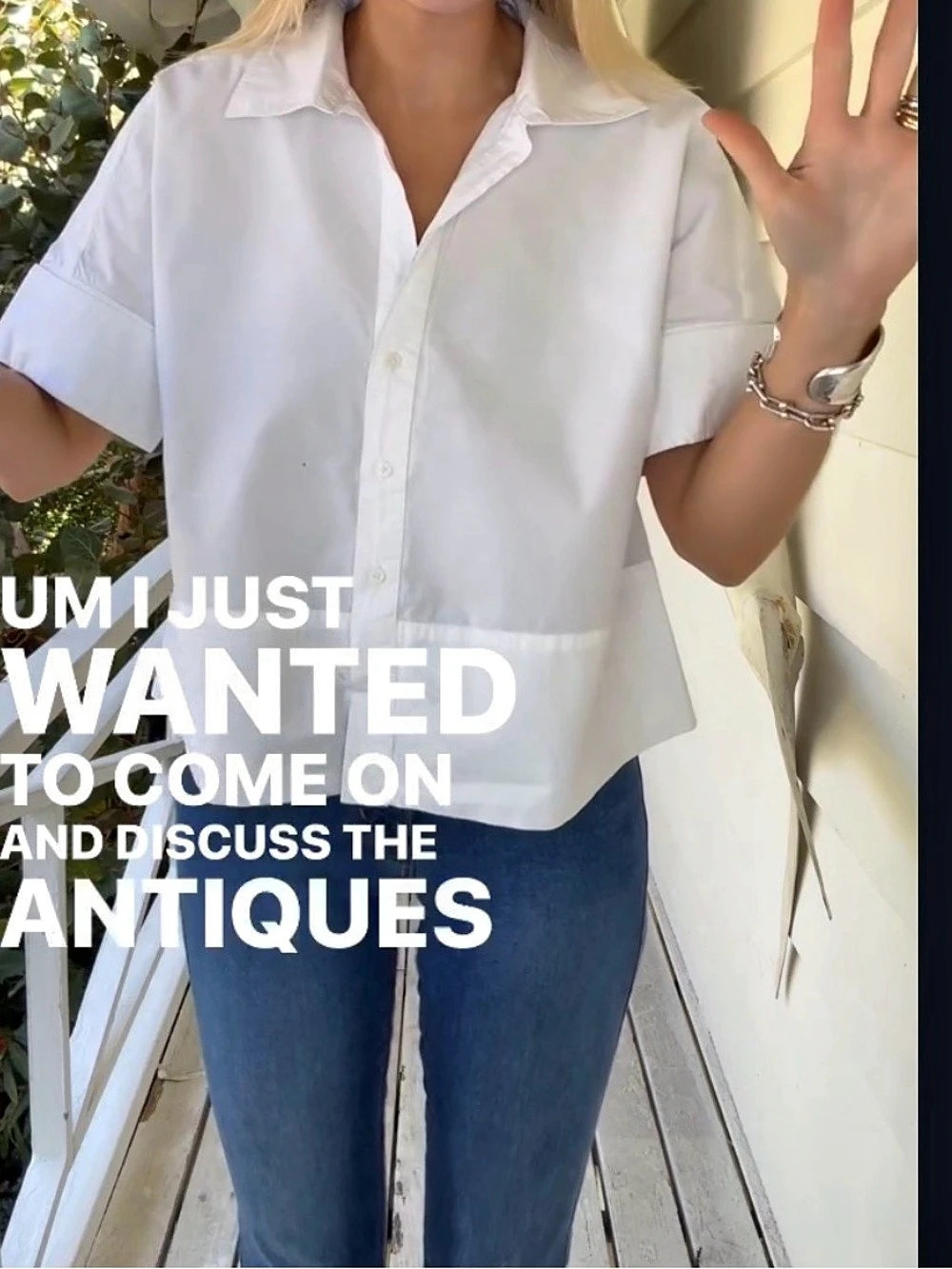 Julia Amory Antibes Button Down Shirt, M